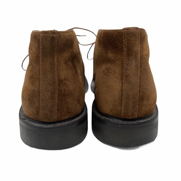 Grenson brown suede lace up booties size 9.5 - Picture 3 of 11